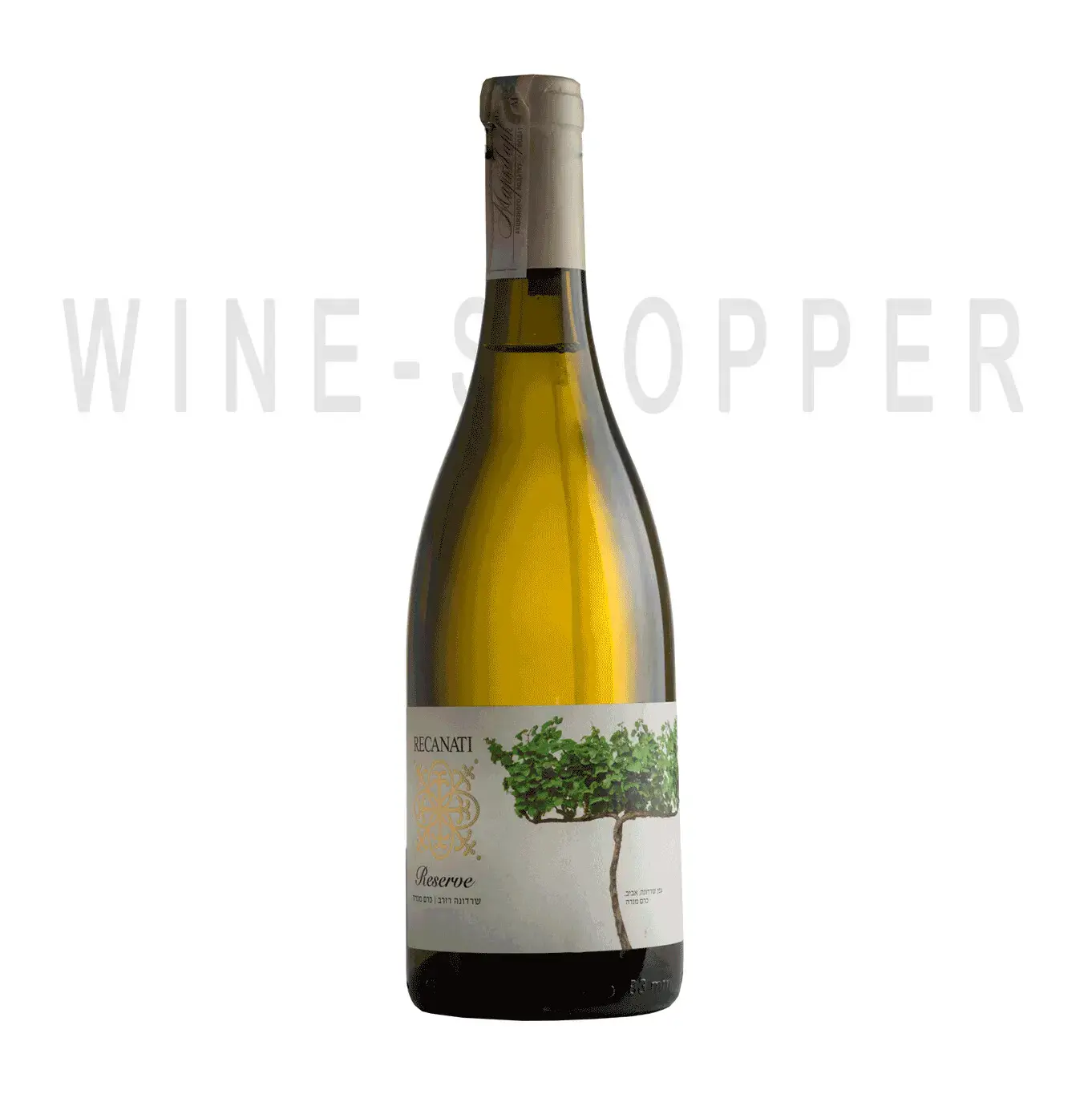 Вино Recanati Reserve Chardonnay (kosher) 2019 0.75 л