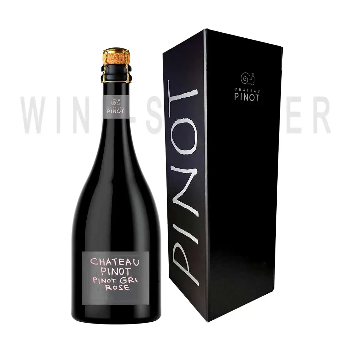 Игристое вино Chateau Pino Pinot Gri Rose Extra Brut gift box 0.75 л