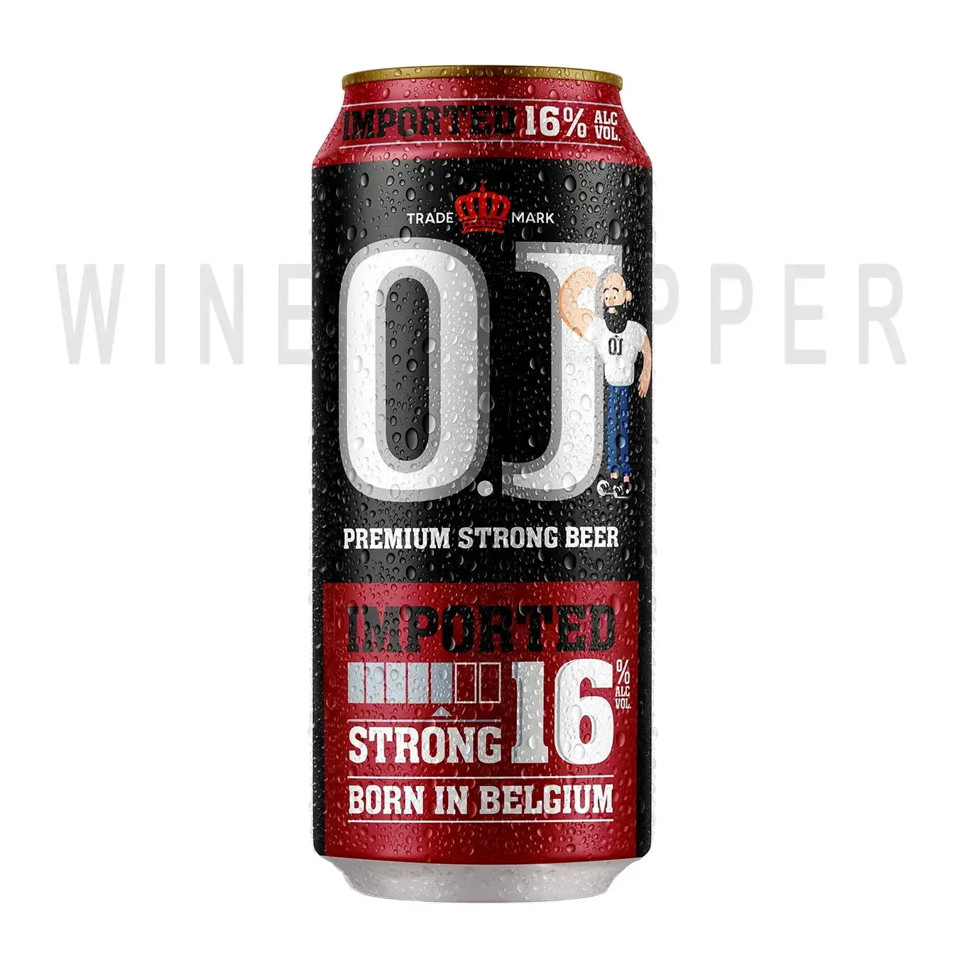 Пиво O.J. Strong 16% in can 0.5 л