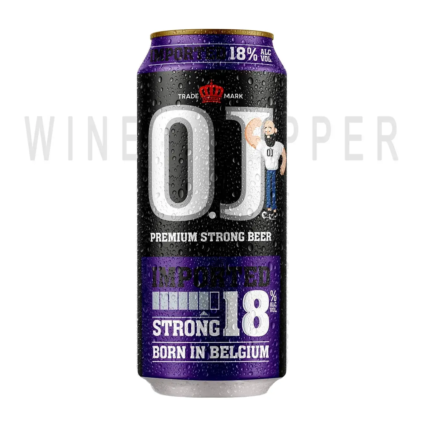 Пиво O.J. Strong 18% in can 0.5 л