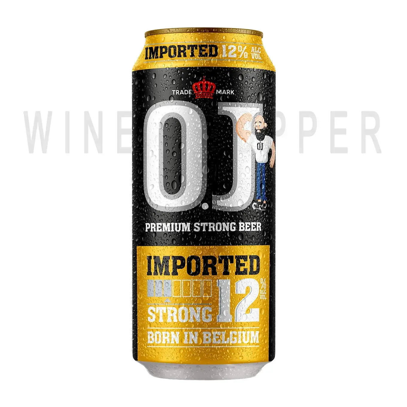 Пиво O.J. Strong 12% in can 0.5 л
