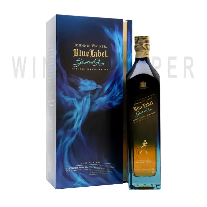 Виски Johnnie Walker Blue Label Ghost and Rare Glenury Royal gift box 0.7 л