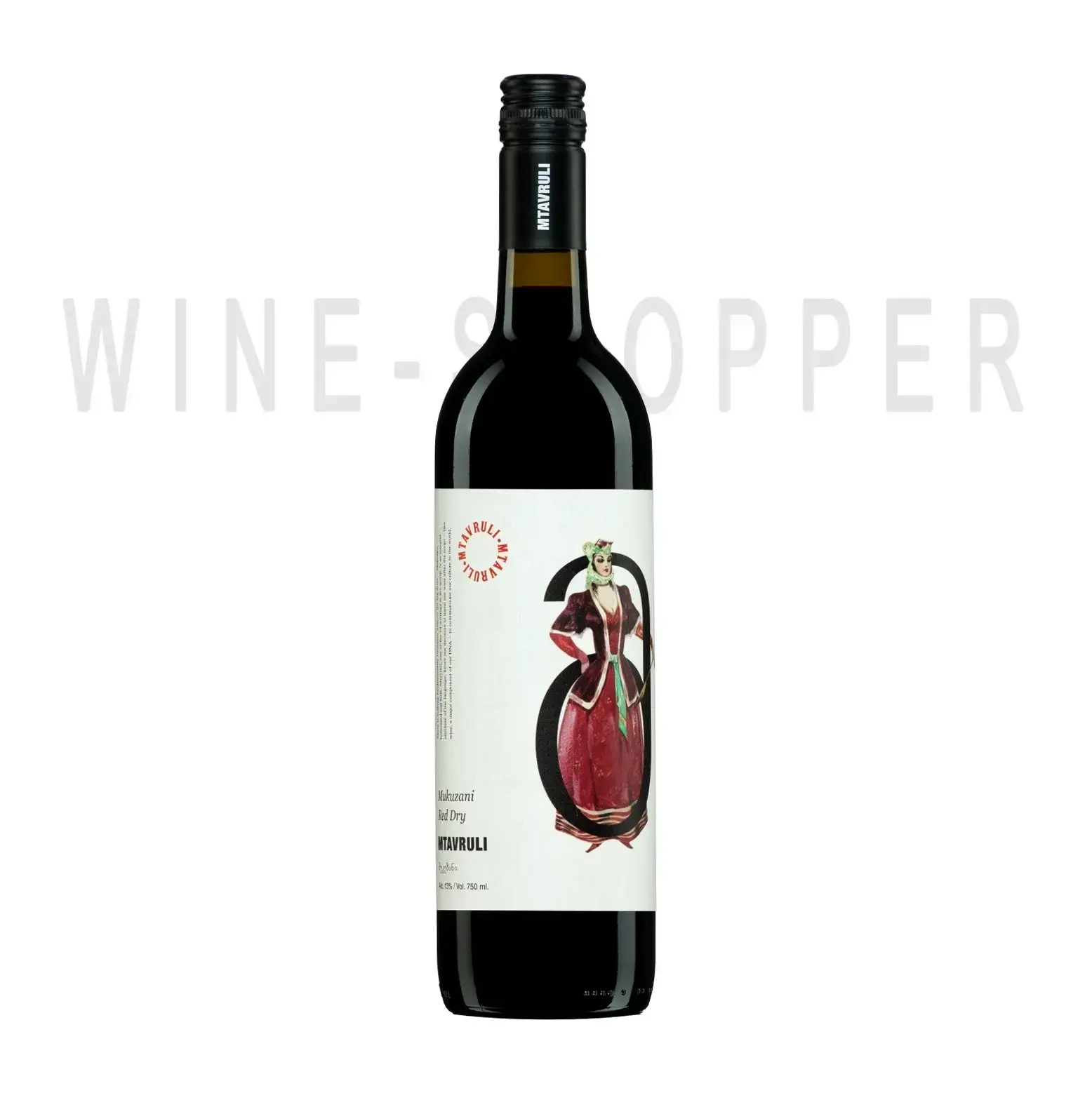 Вино Mtavruli Mukuzani Red Dry 0.75 л