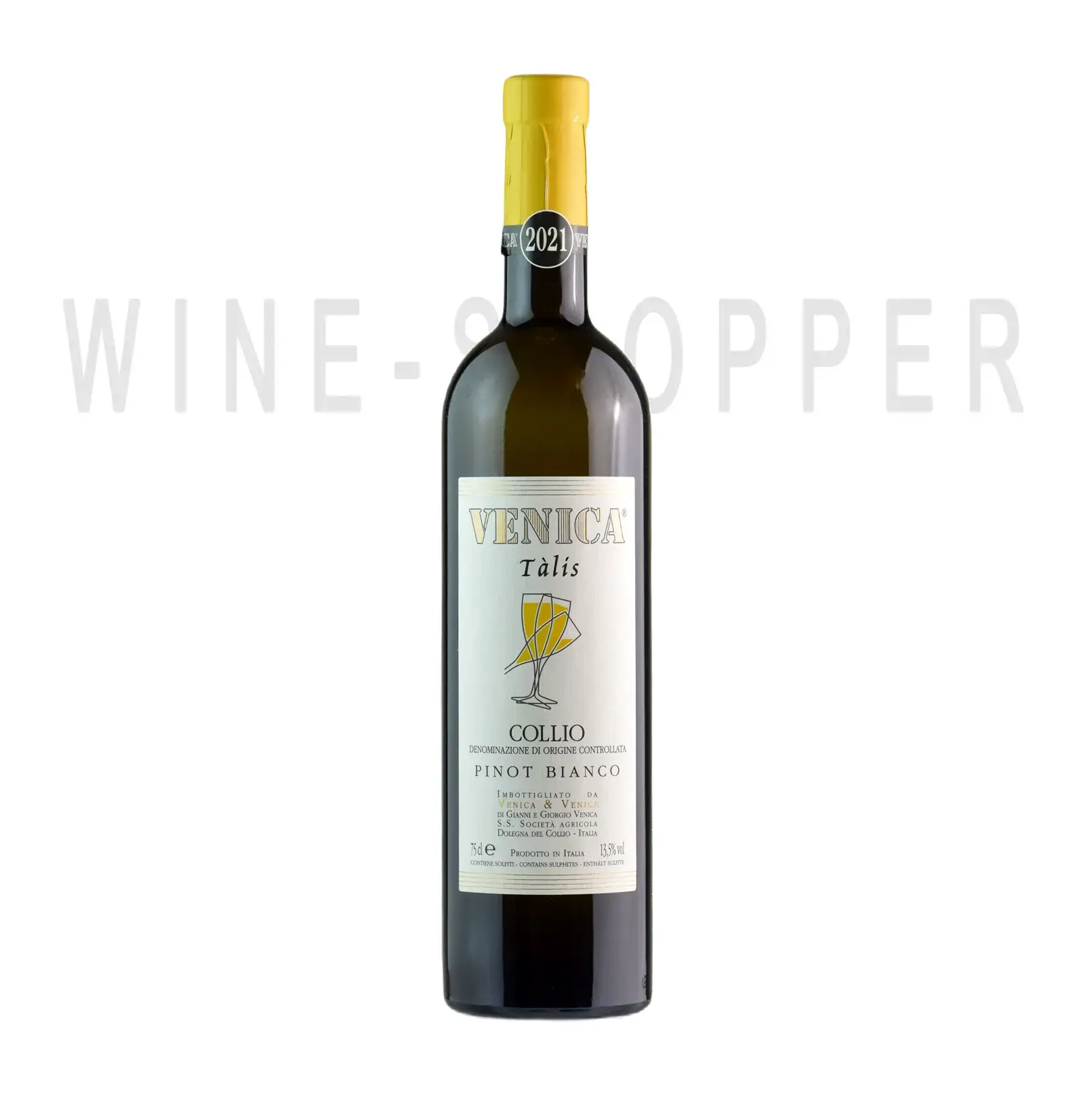 Вино Venica & Venica Talis Pinot Bianco Collio DOC 2021 0.75 л