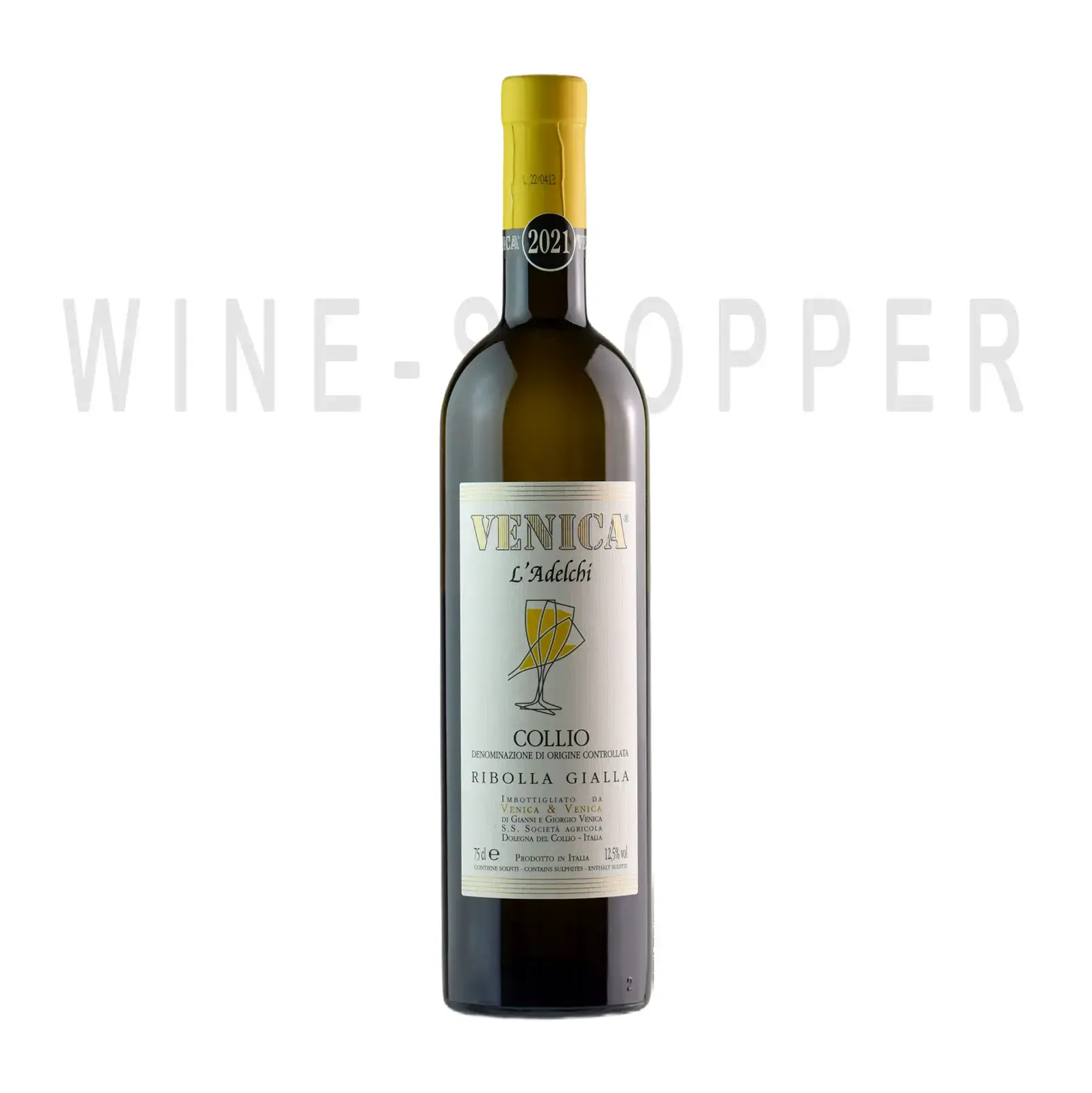 Вино Venica & Venica L'Adelchi Ribolla Gialla Collio DOC 2021 0.75 л