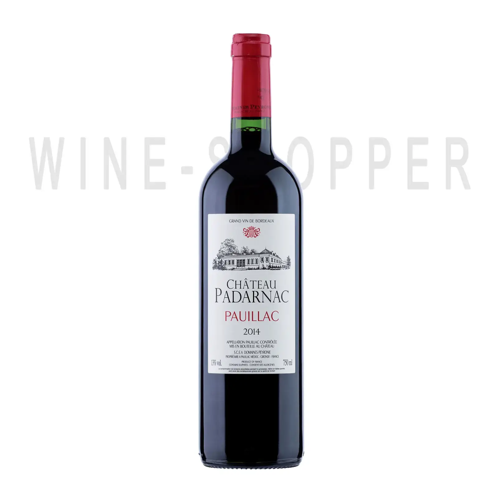 Вино Chateau Padarnac Pauillac AOC 2014 0.75 л