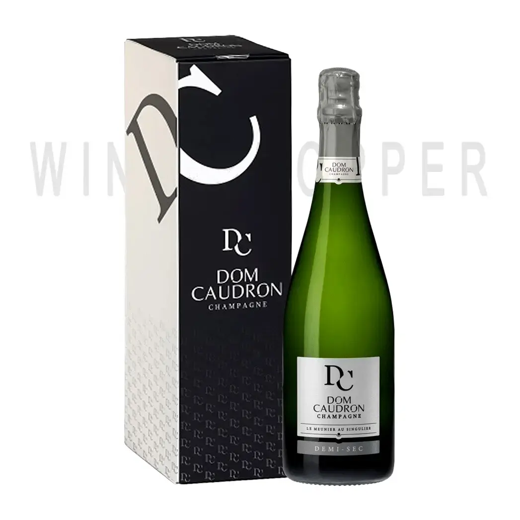 Шампанское Champagne Dom Caudron Demi-Sec Champagne AOC black gift box 0.75 л