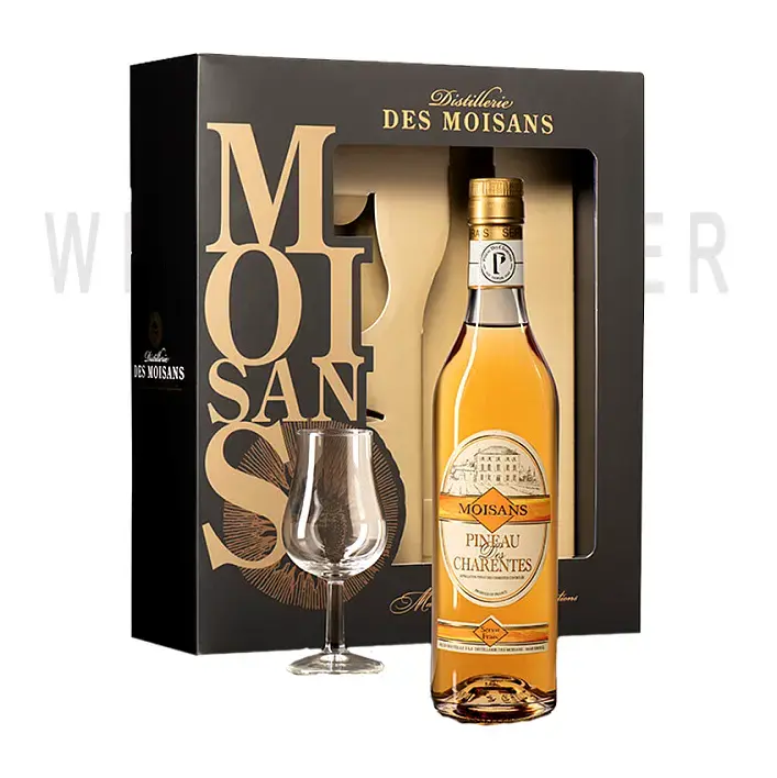 Вино Moisans Pineau des Charentes AOC gift box with 1 glass 0.5 л