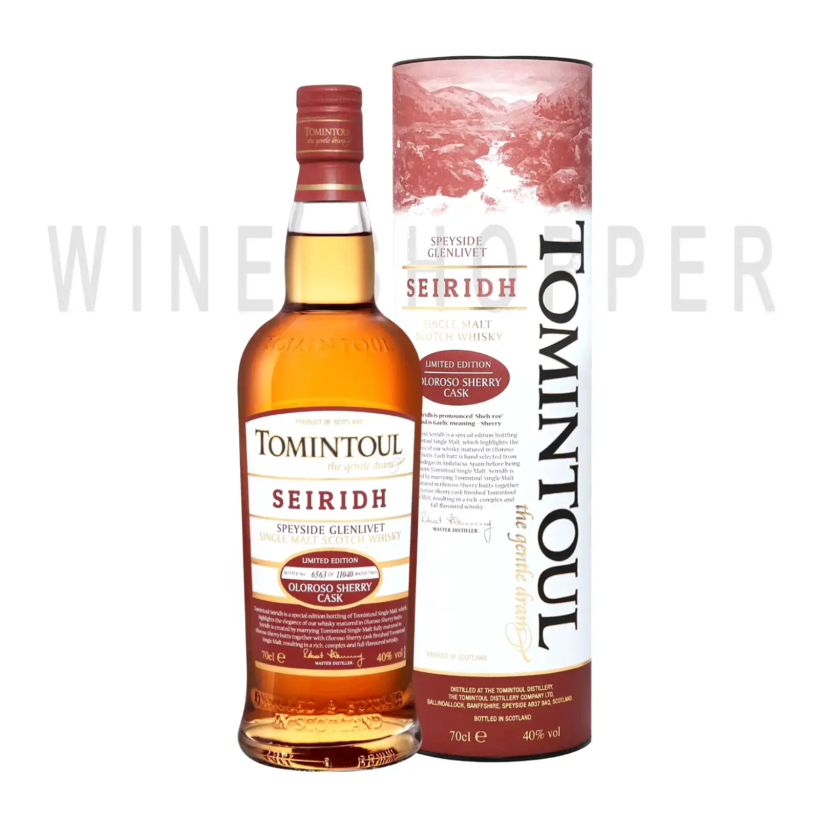 Виски Tomintoul Speyside Seiridh gift box 0.7 л