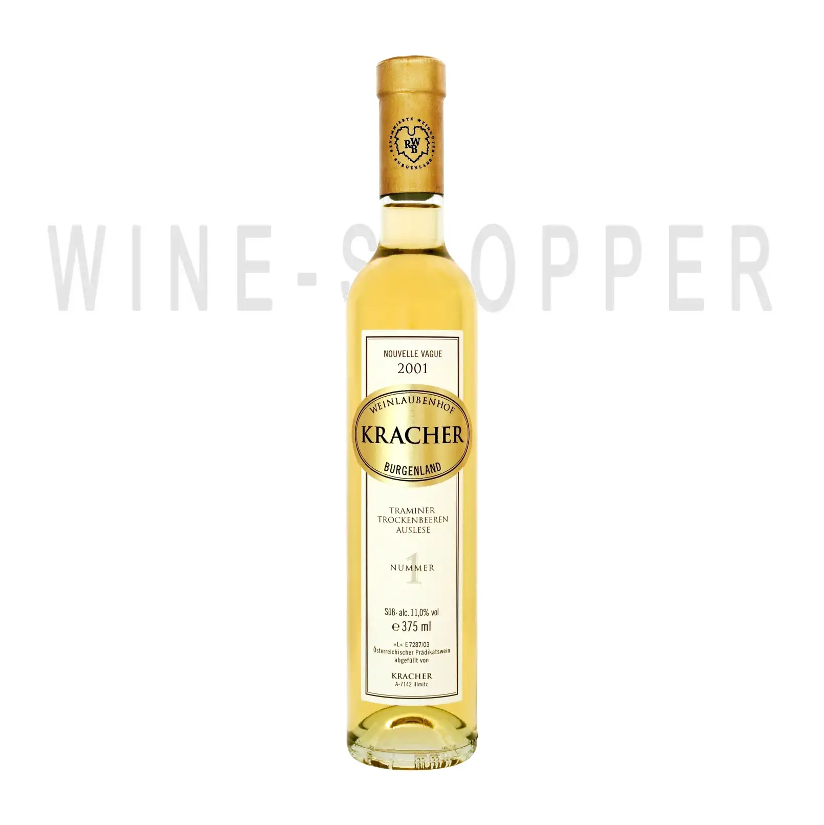 Вино Kracher TBA №1 Traminer Nouvelle Vague 2001 0.375 л