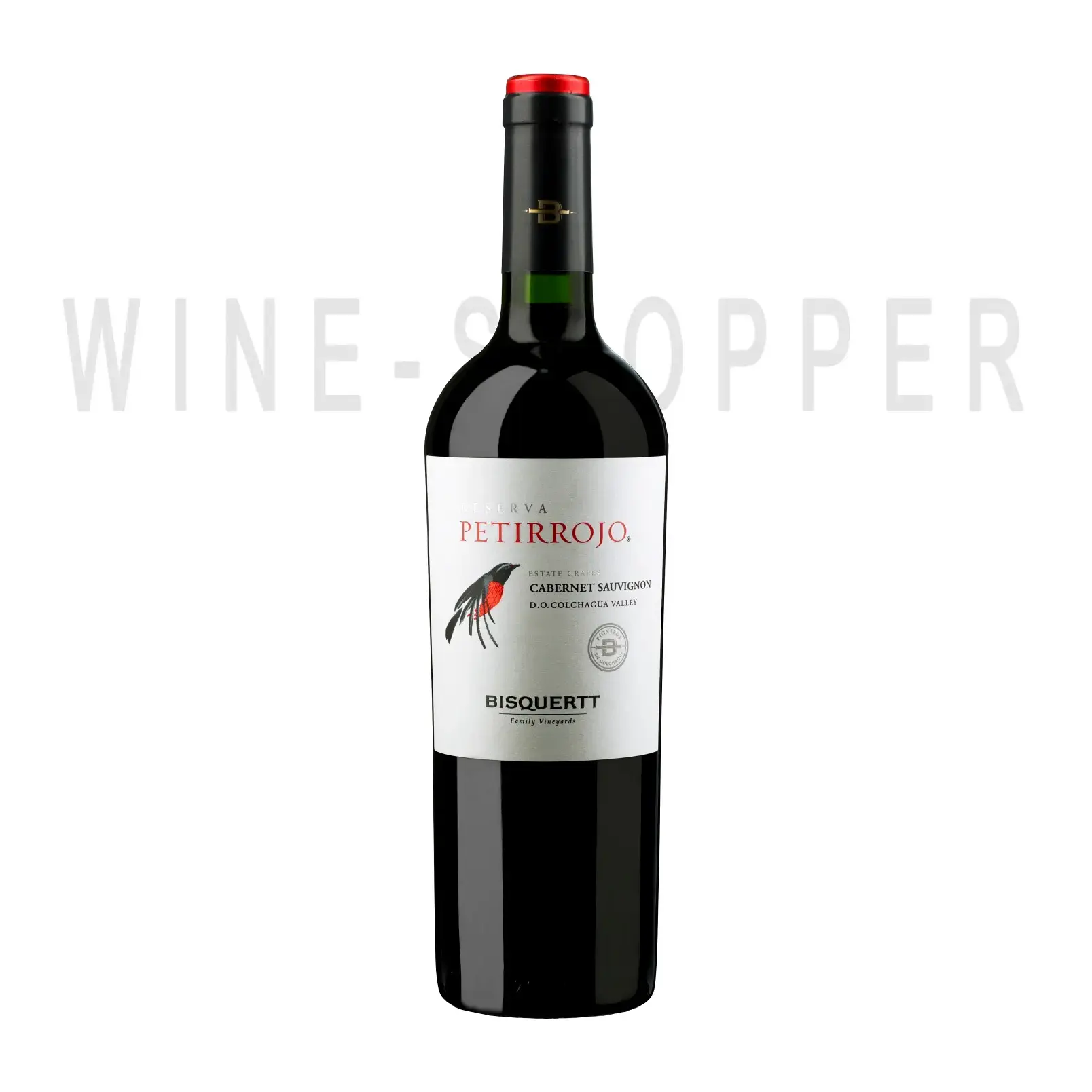 Вино Bisquertt Petirrojo Reserva Cabernet Sauvignon Colchagua Valley DO 2020 0.75 л