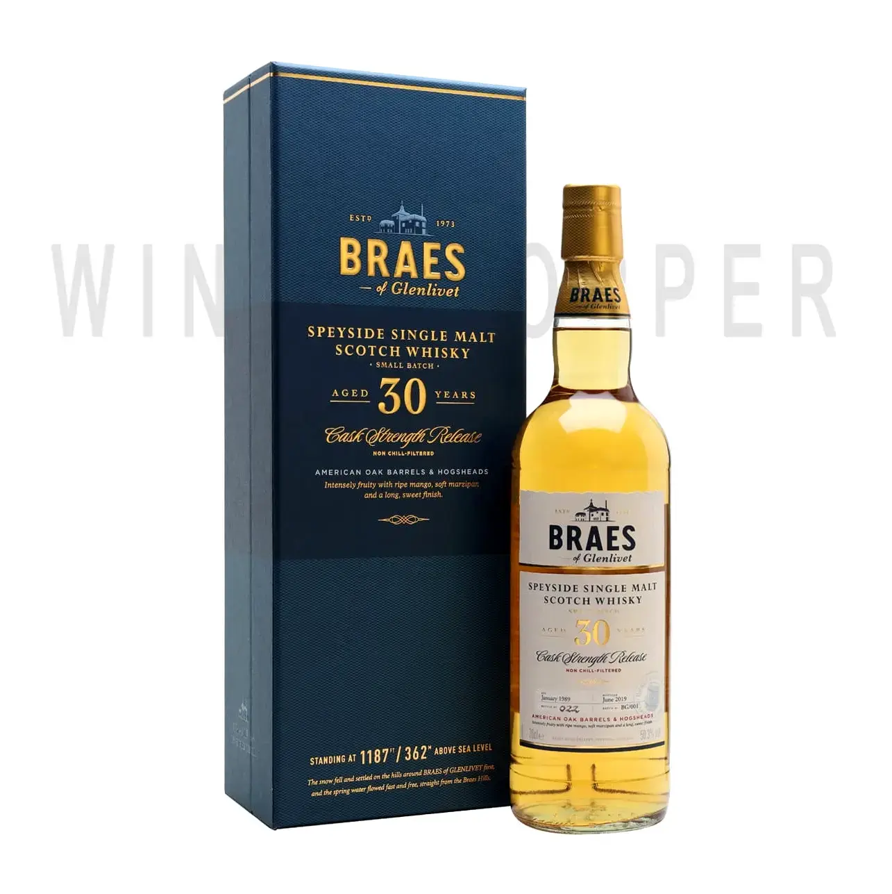 Виски Braes of Glenlivet 30 Years Old gift box 0.7 л