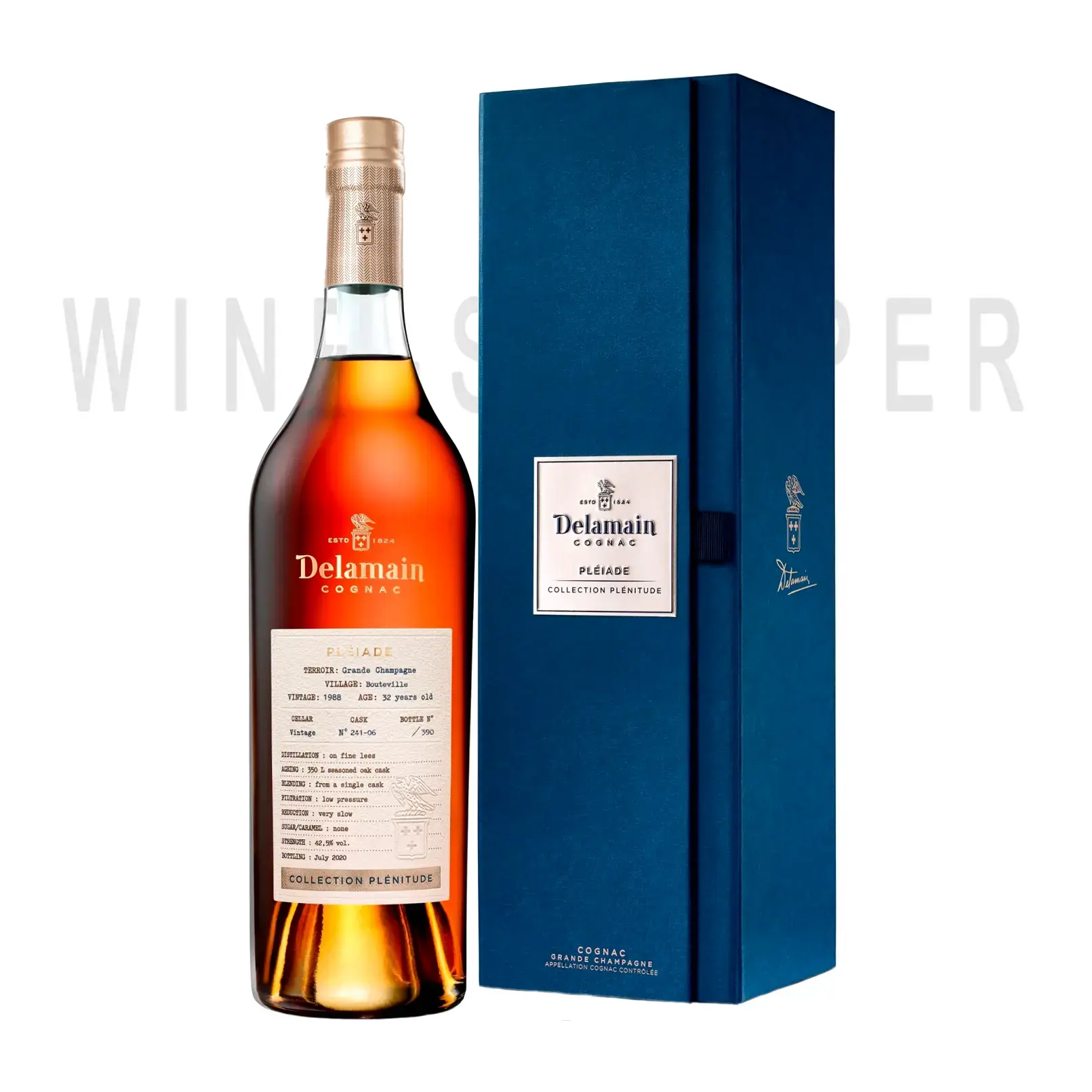 Коньяк Delamain Pleiade Collection Plenitude Bouteville gift box 1988 0.7 л