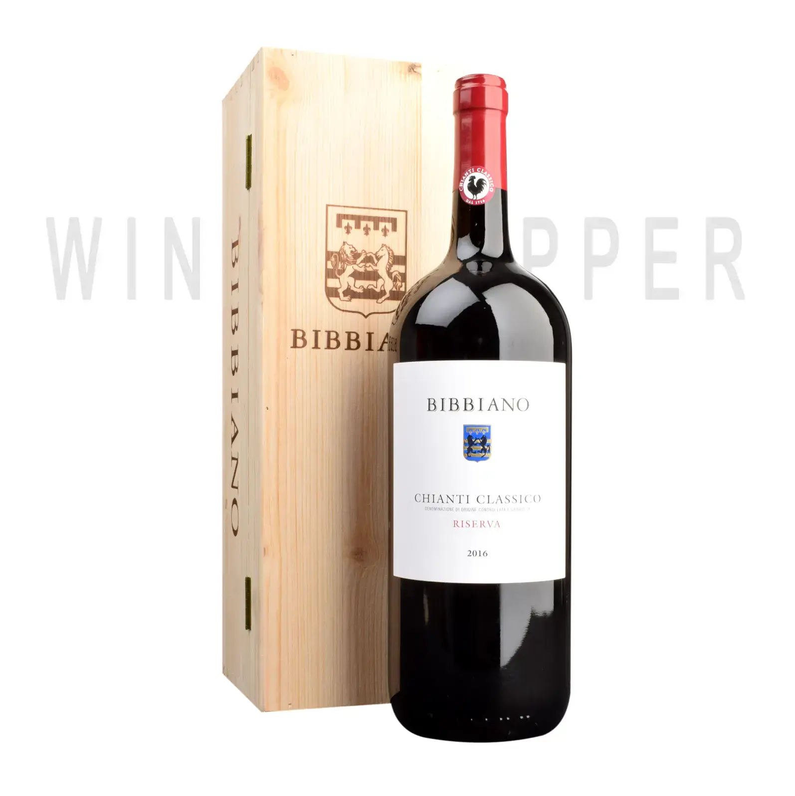 Вино Bibbiano Chianti Classico DOCG Riserva wooden box 2016 1.5 л
