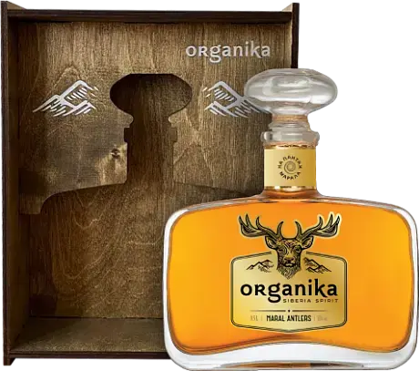 Водка Organika Bitter With Maral Antlers wooden box 0.5 л