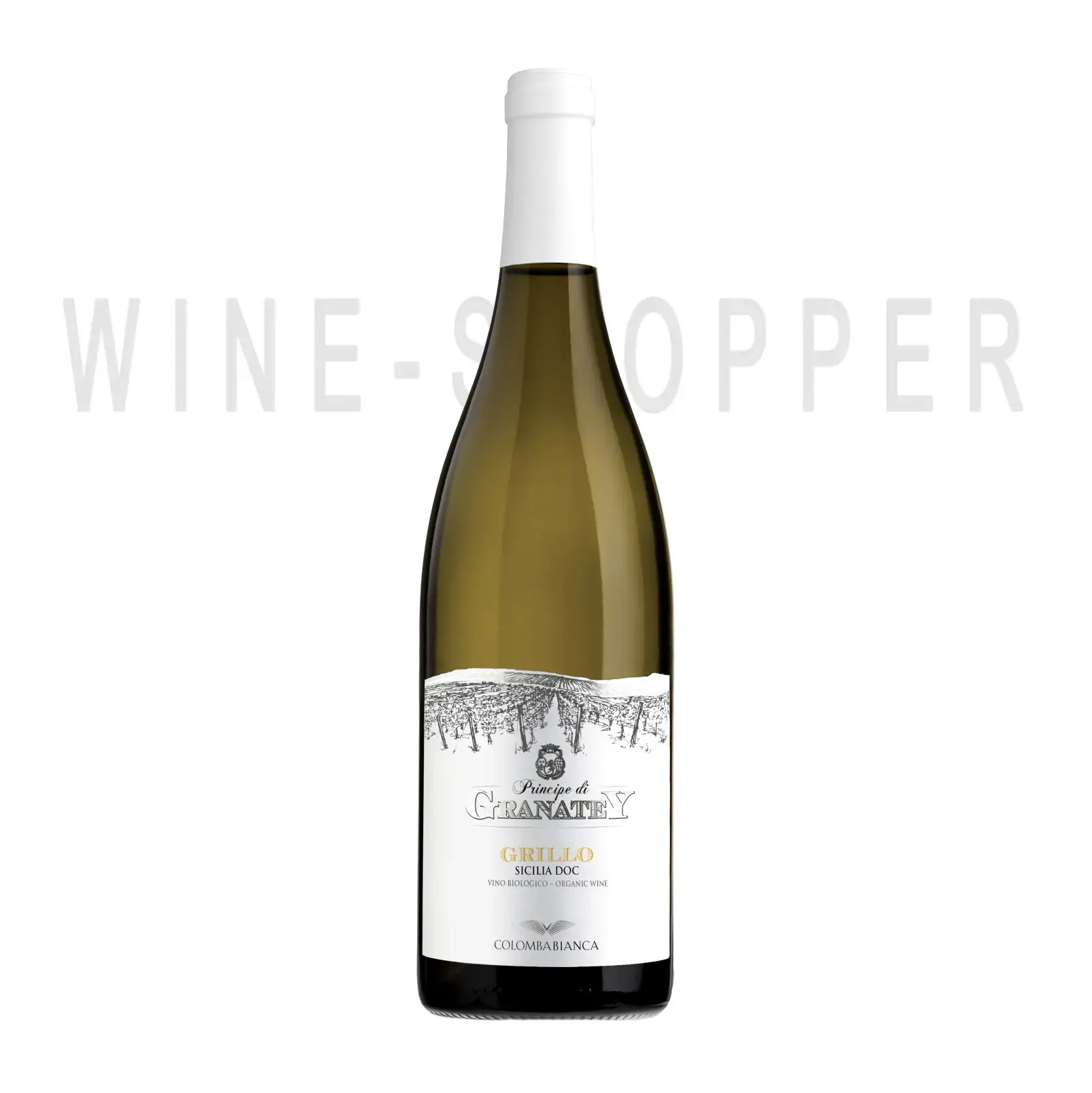 Вино Colomba Bianca Principe di Granatey Grillo Sicilia DOC 2021 0.75 л