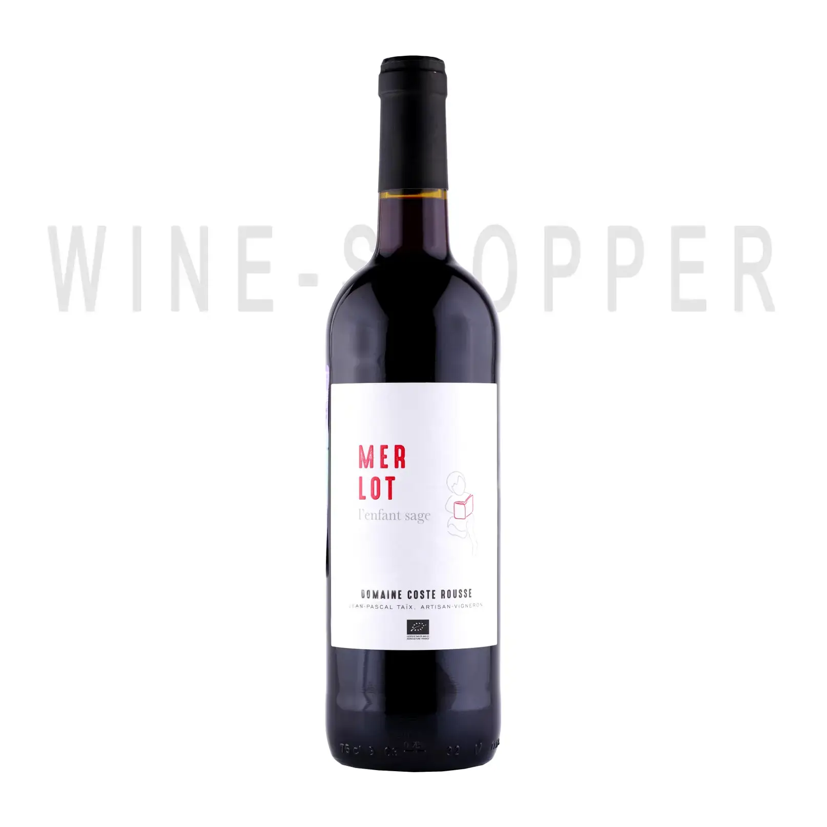 Вино Domaine Coste Rousse Taix Merlot L’enfant sage Cotes de Thongue 2021 0.75 л
