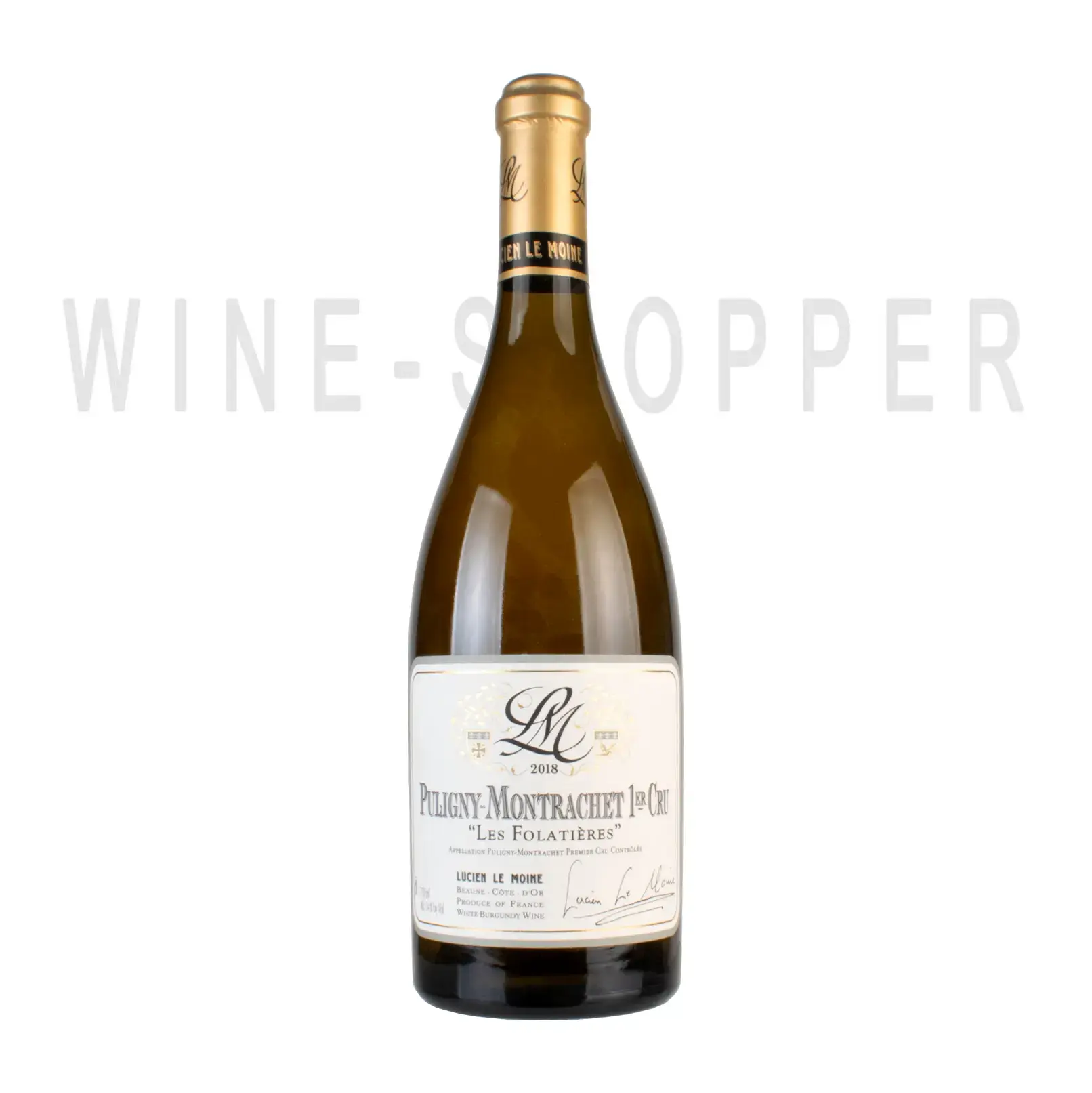 Вино Lucien Le Moine Puligny-Montrachet 1-er Cru Les Folatieres AOC 2018 0.75 л