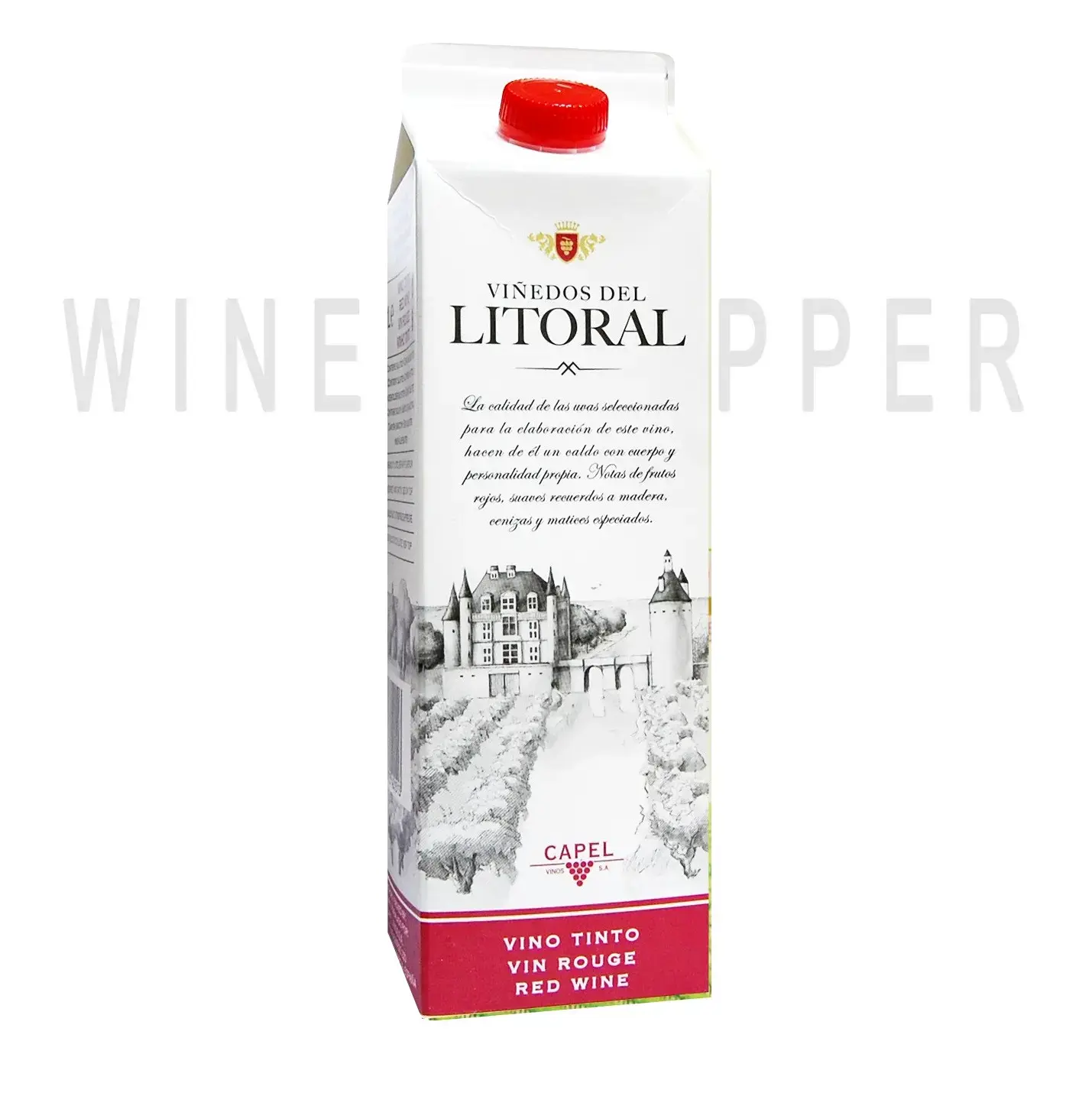 Вино Vinedos del Litoral Tinto Semidulce tetra-pak 1 л
