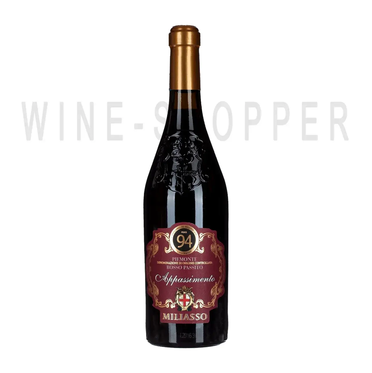 Вино Angelo Rocca e Figli Miliasso Appassimento Piemonte DOC Rosso Passito 2019 0.75 л