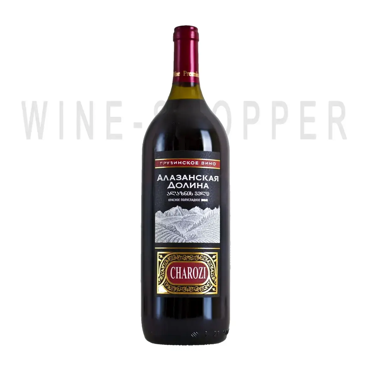 Вино Marniskari Charozi Alazani Valley Red Semi-Sweet 2020 1.5 л