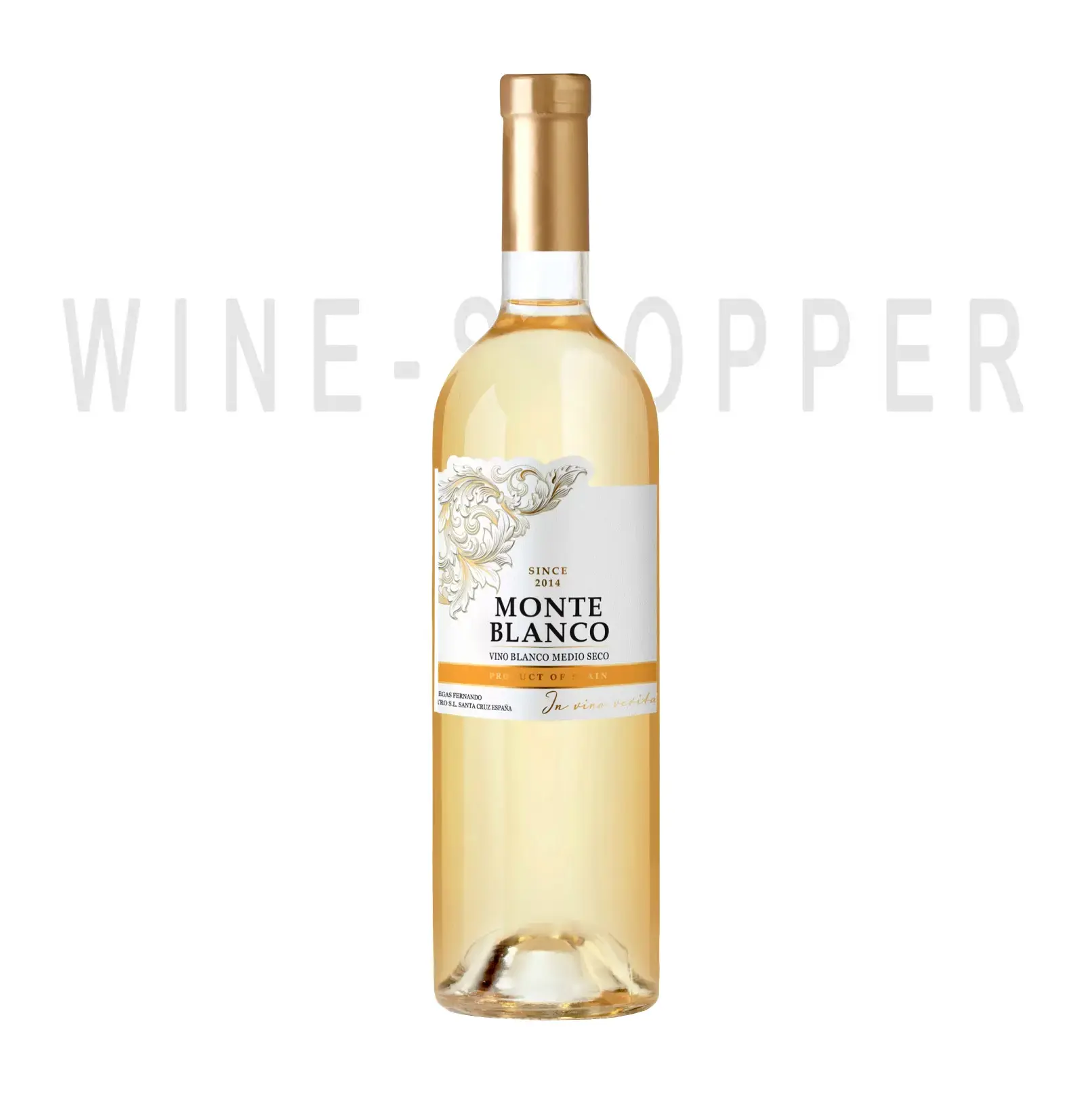 Вино Monte Blanco Blanco Medio Seco 2021 0.75 л