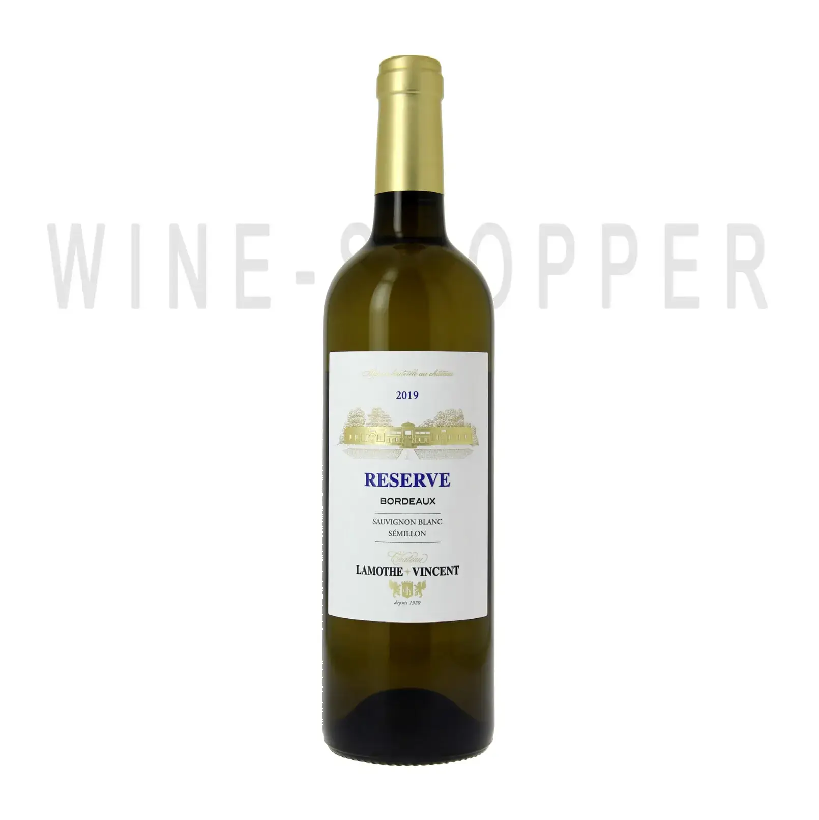 Вино Chateau Lamothe-Vincent Reserve Blanc Bordeaux AOC 2019 0.75 л
