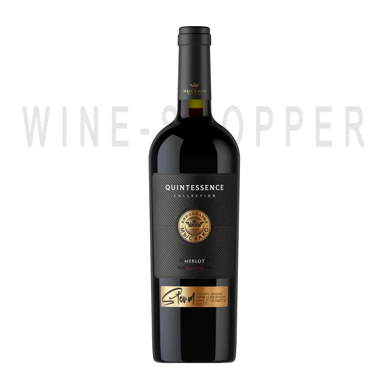 Вино Myskhako Quintessence Storm Merlot Recioto 0.75 л
