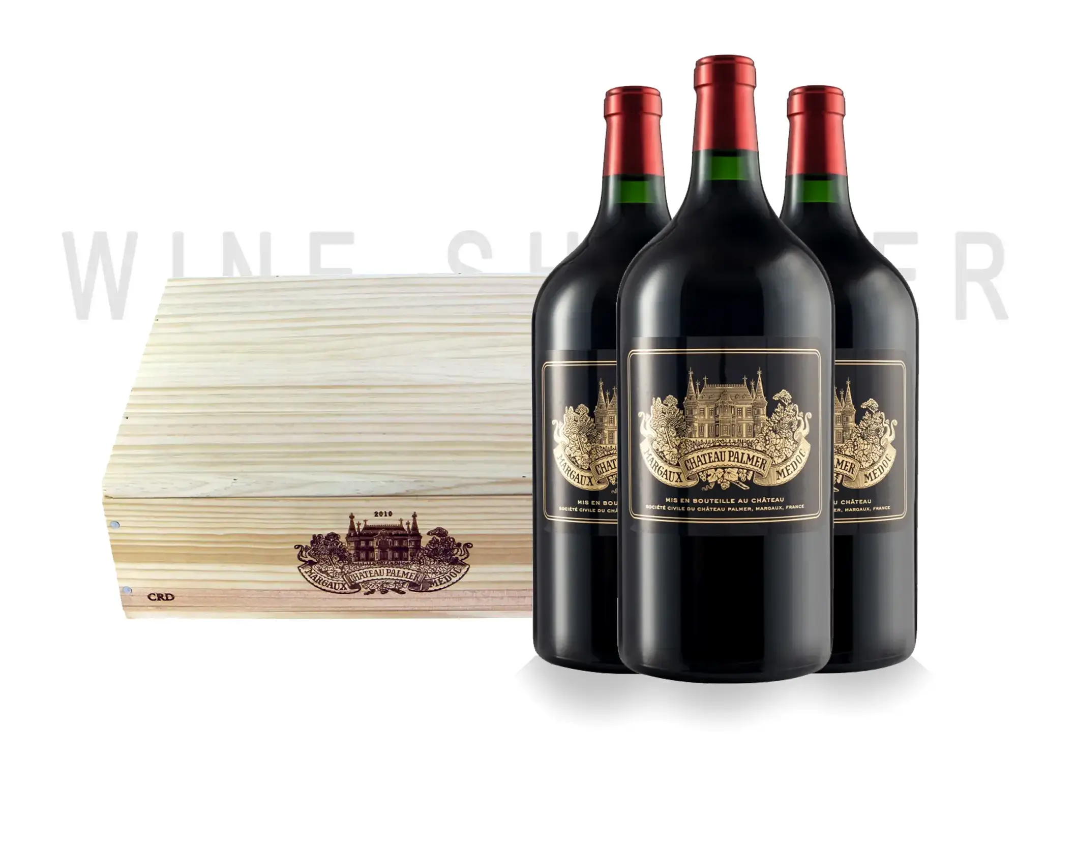 Вино Chateau Palmer 2004, 2005, 2008 wooden box 3 бут. 1.5 л