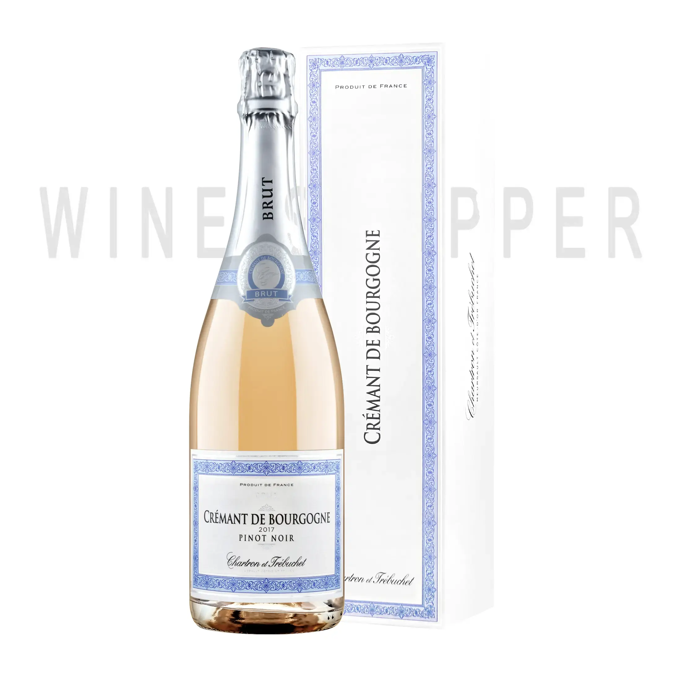 Игристое вино Chartron et Trebuchet Brut Rose Pinot Noir Cremant de Bourgogne AOC gift box 0.75 л