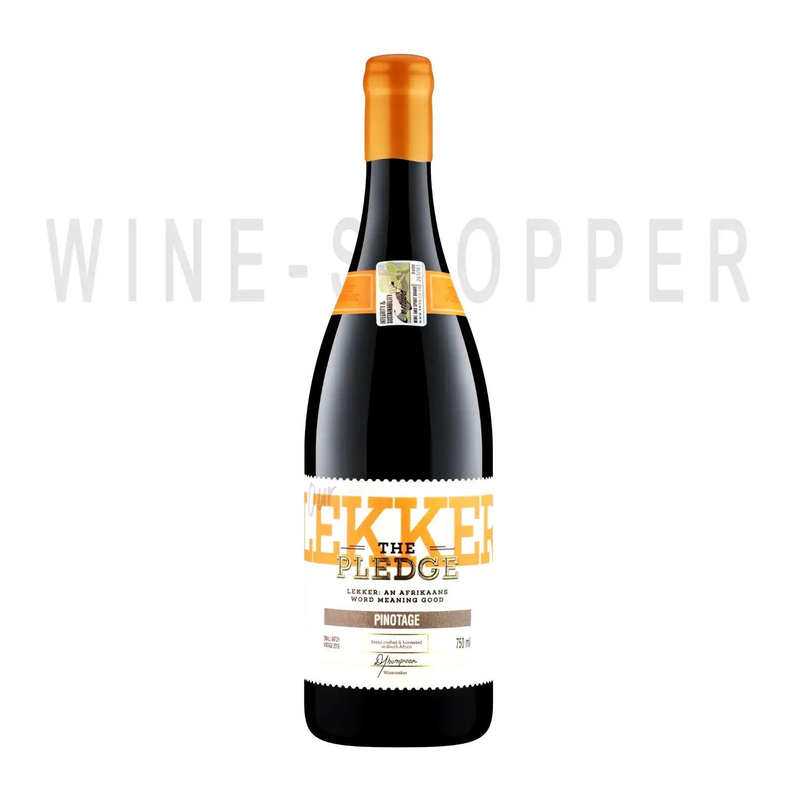 Вино The Pledge Our Lekker Pinotage 2019 0.75 л