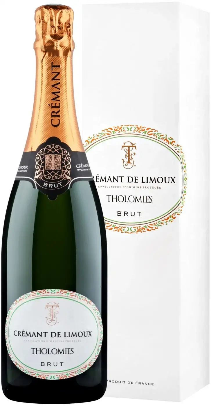 Игристое вино Tholomies Brut Cremant de Limoux AOC, gift box, 0.75 л