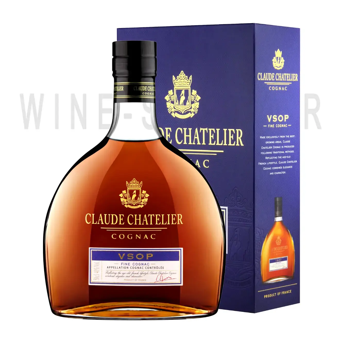 Коньяк Claude Chatelier VSOP gift box 0.5 л