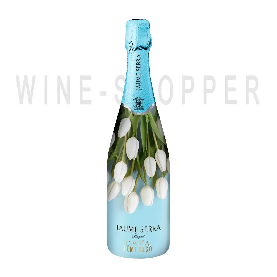 Игристое вино Jaume Serra Cava Semi Seco DO sleeve White Tulip 0.75л