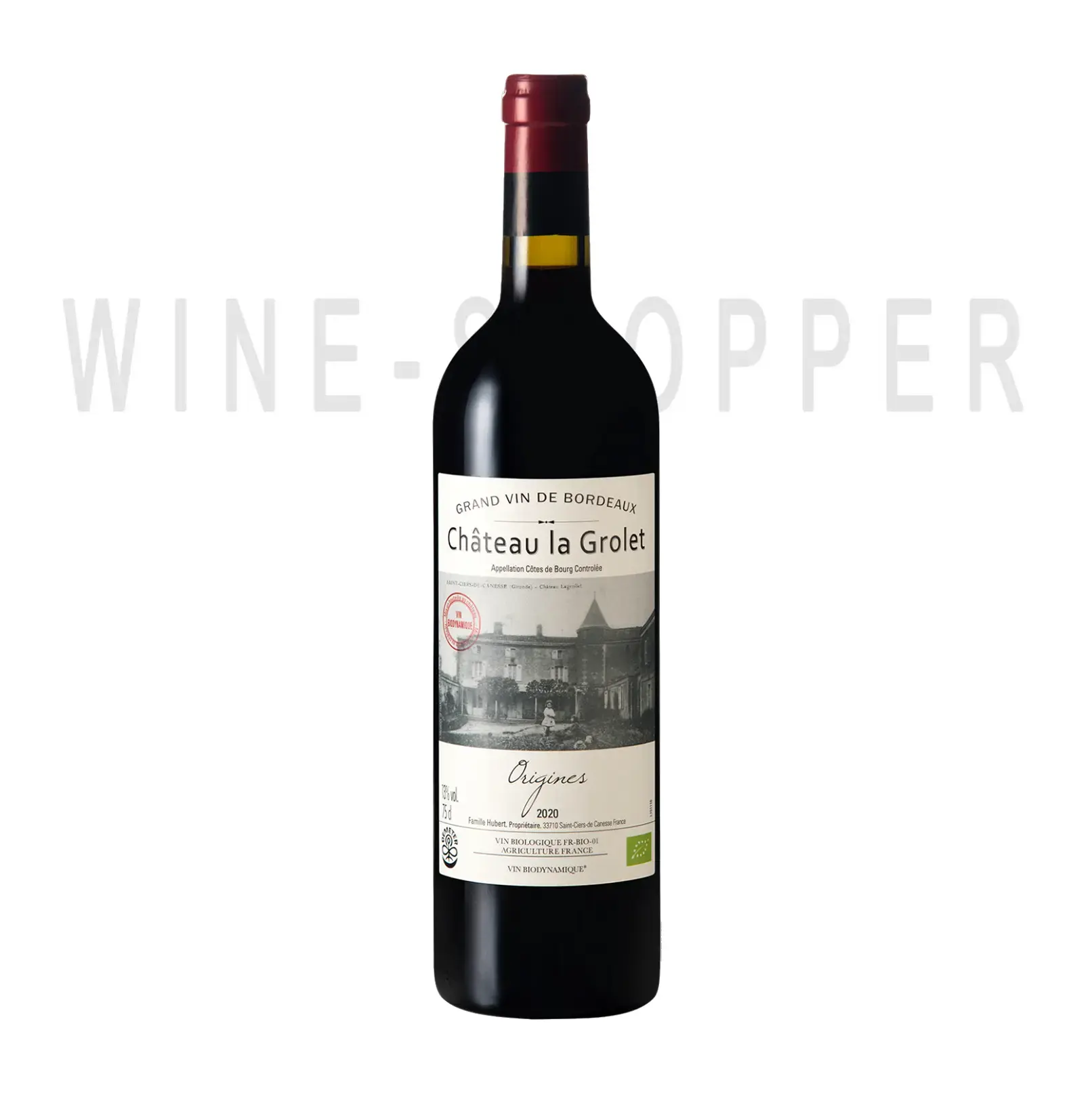 Вино Chateau La Grolet Cotes de Bourg AOC 2020 0.75 л