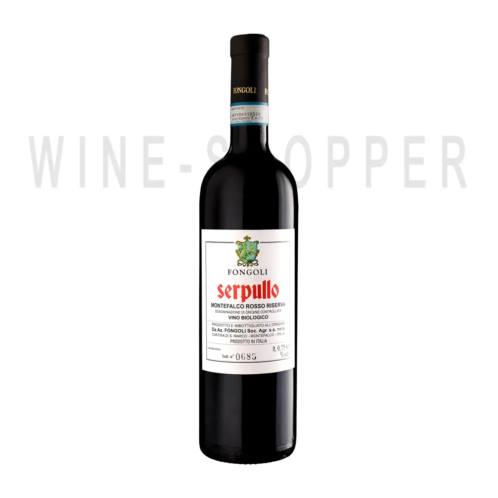 Вино Fongoli Serpullo Montefalco Rosso Riserva DOC Naturale 2016 0.75 л