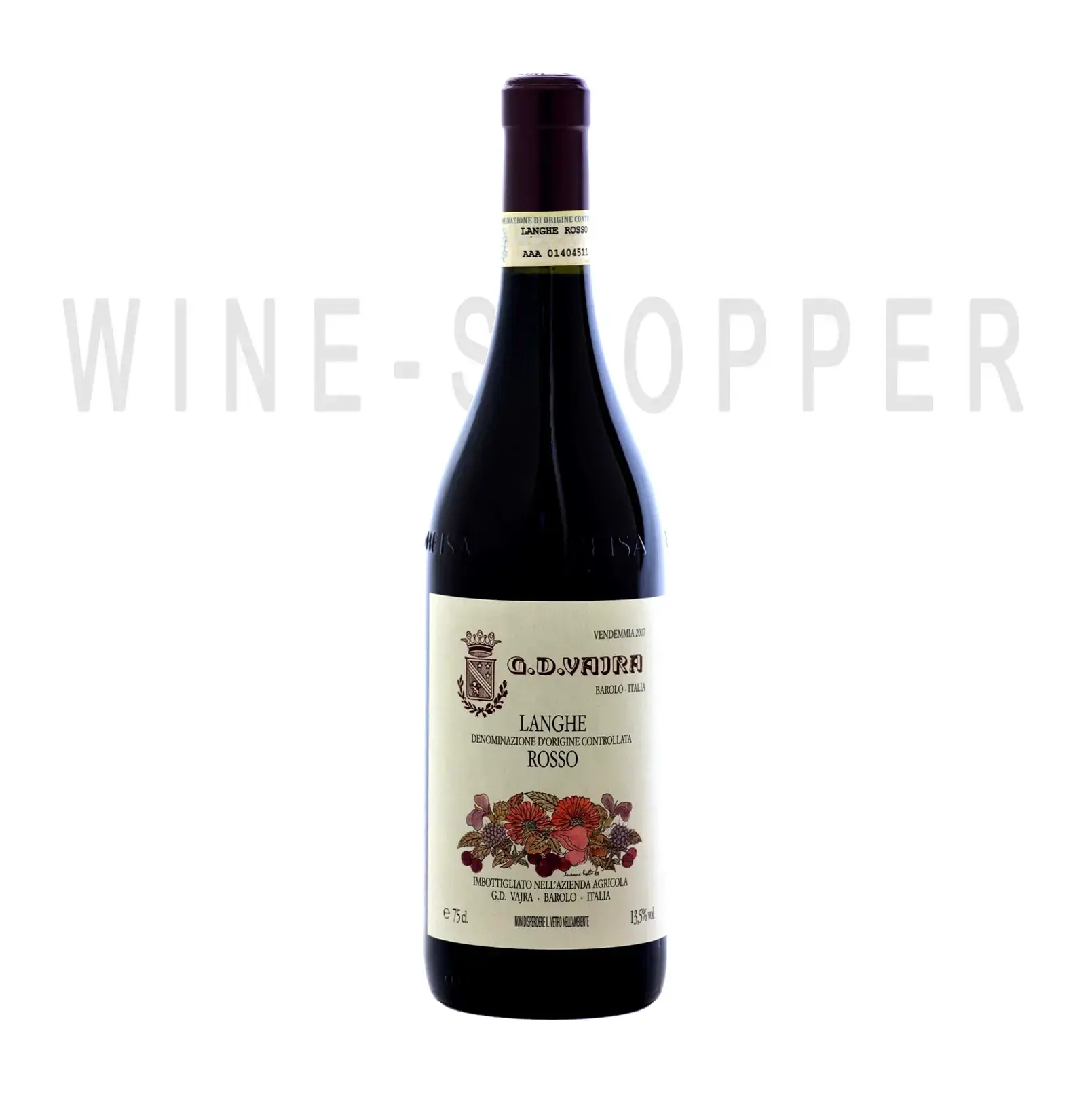 Вино G D Vajra Langhe DOC Rosso 2019 0.75 л