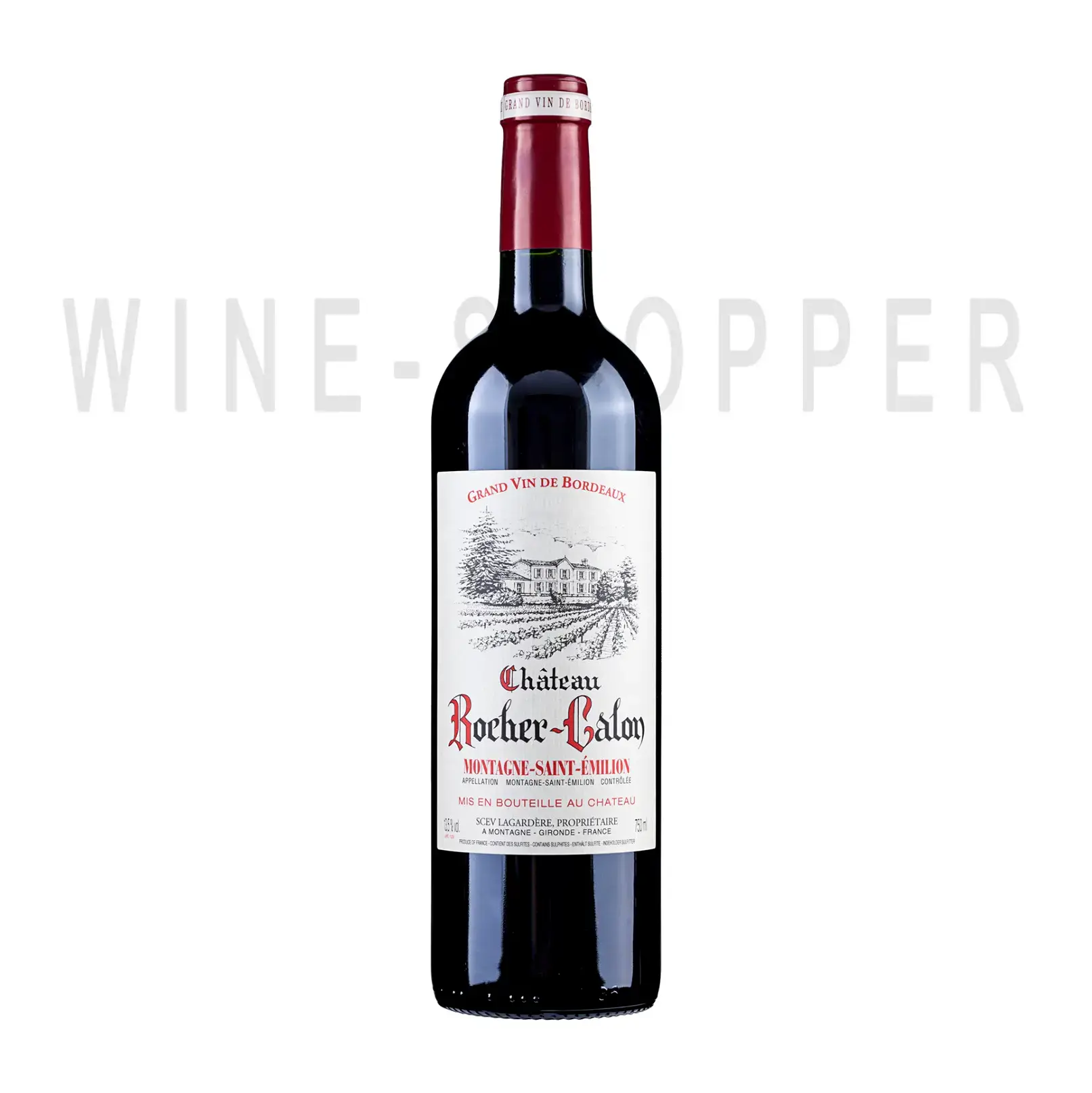 Вино Chateau Rocher-Calon Montagne-Saint-Emilion AOC 2017 0.75 л
