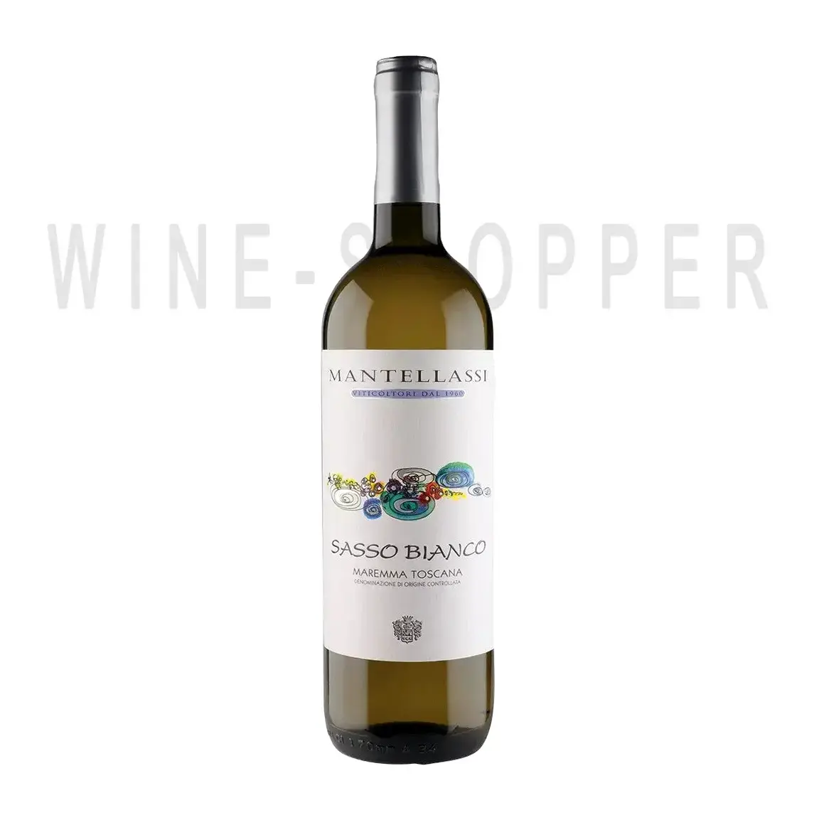 Вино Mantellassi Sasso Bianco Maremma Toscana DOC 2019 0.75 л