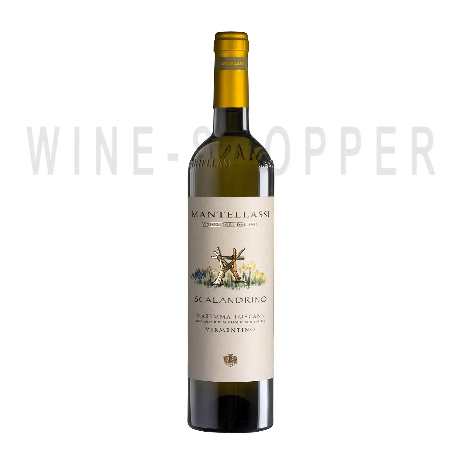 Вино Mantellassi Scalandrino Vermentino Maremma Toscana DOC 2018 0.75 л