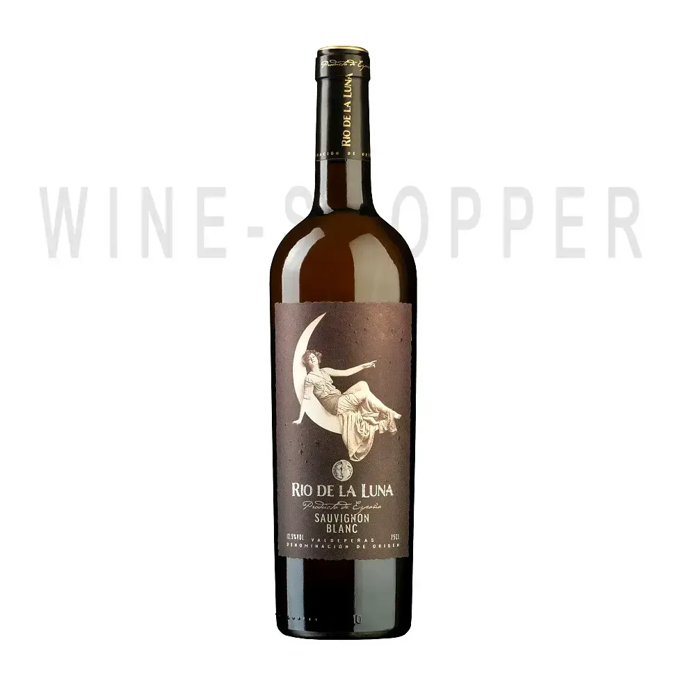 Вино Rio de la Luna Sauvignon Blanc Valdepenas DO 2021 0.75 л