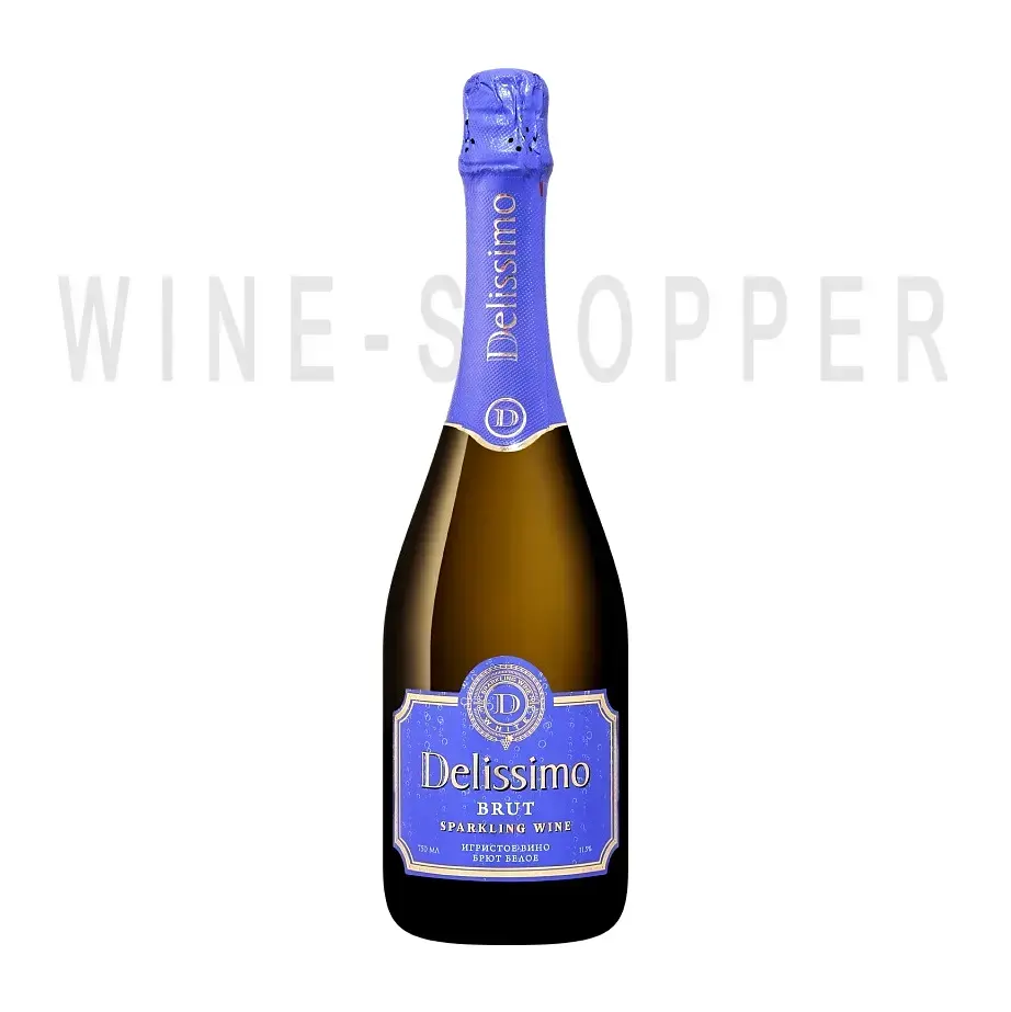 Игристое вино Delissimo White Brut 0.75 л