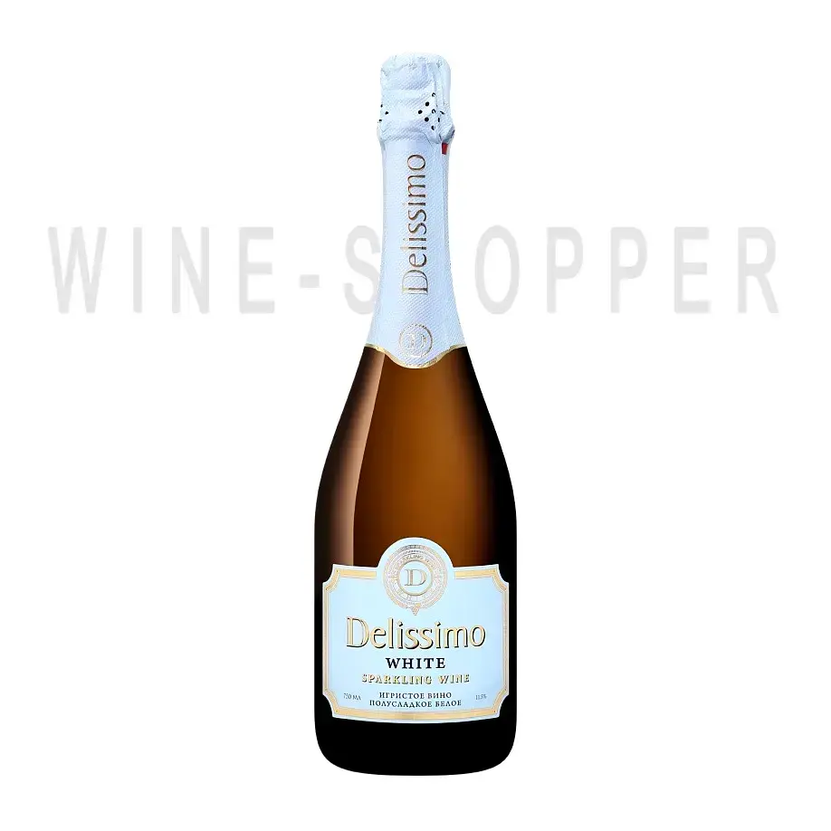 Игристое вино Delissimo White Semi-Sweet 0.75 л