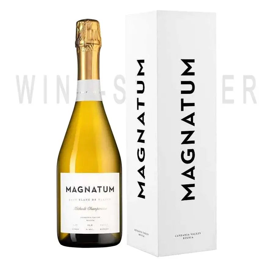 Игристое вино Magnatum Blanc de Blancs Brut 2019 gift box 0.75 л
