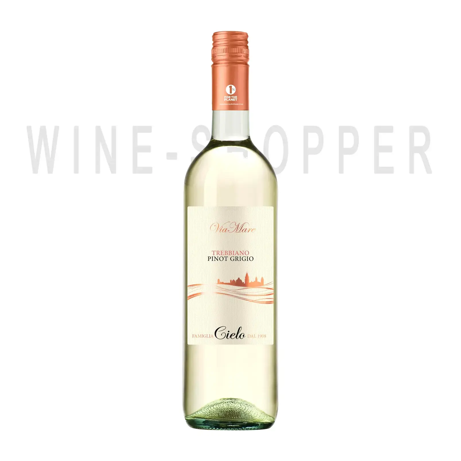 Вино Cielo e Terra Viamare Trebbiano Pinot Grigio 2021 0.75 л