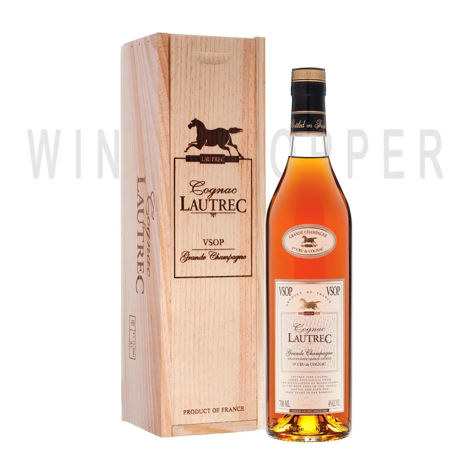Коньяк Godet Lautrec VSOP wooden box 0.7 л