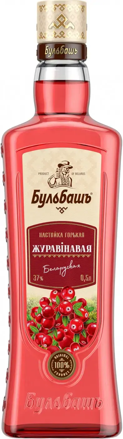 Ликер Бульбашъ Журавинавая Беларуская настойка горькая 0.5 л