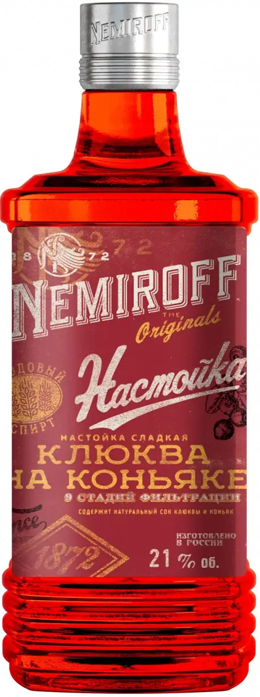 Ликер Родник Немирофф Клюква на Коньяке 0.25 л