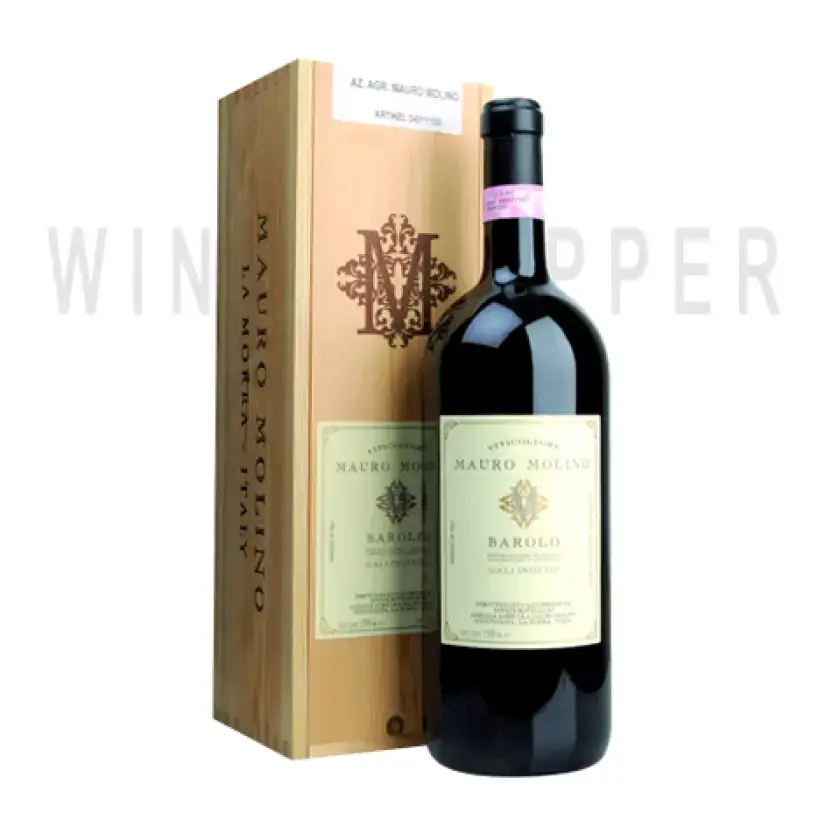 Вино Mauro Molino Barolo Gallinotto DOCG 2018 wooden box 1.5 л