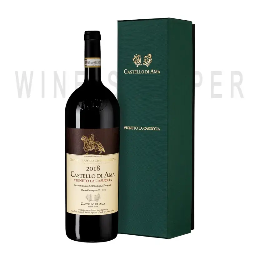 Вино Castello di Ama Chianti Classico Gran Selezione DOCG Vigneto La Casuccia 2018 gift box 1.5 л
